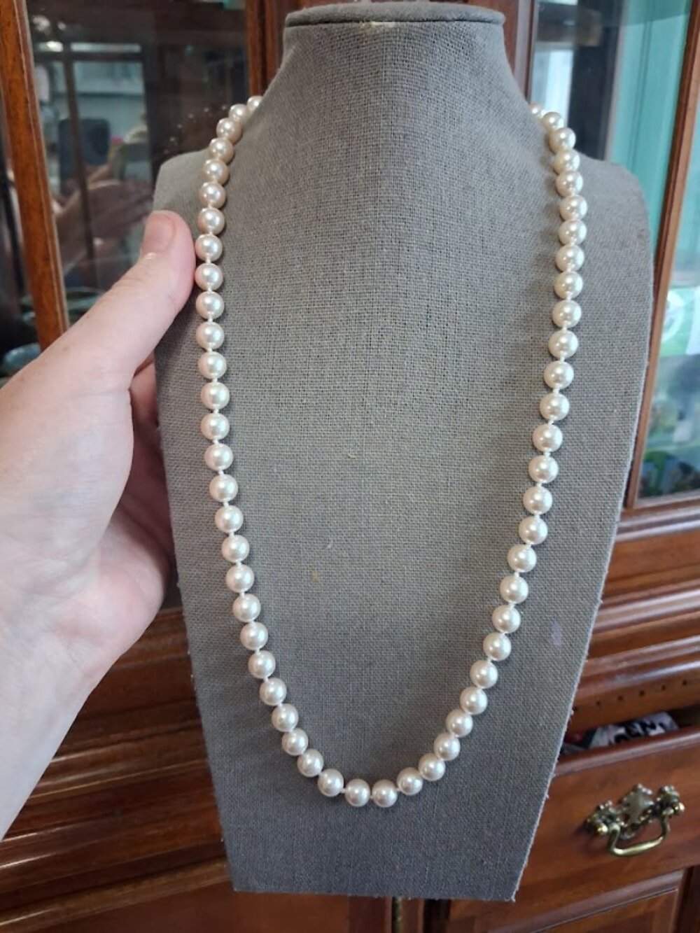 22 inch Monet Faux pearl necklace